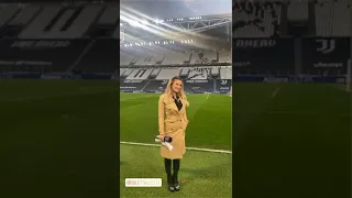 La notte di  Diletta Leotta allo Stadium per Juventus Parma!