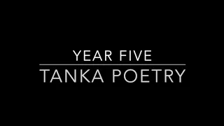 Year Five Tanka Poetry