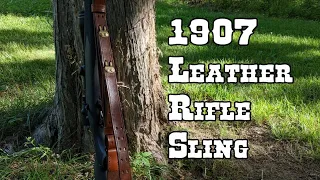 Making an M1907 style Leather rifle sling