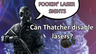 Does Thatcher's EMP disable defender's laser sights?