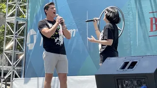 Wicked's Alyssa Fox and Jordan Litz Perform "As Long As You're Mine" at Broadway in Bryant Park