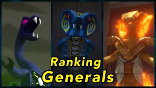 NINJAGO: Ranking every Serpentine General from Worst to Best