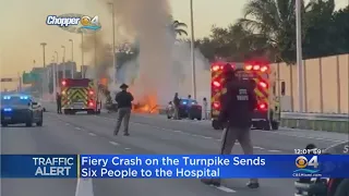 Fiery Crash On Florida Turnpike