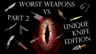 Dominating Tchort with the Worst Weapons: Unique Knife Edition (Underrail)