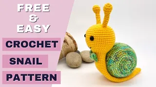 FREE crochet snail pattern | Crochet snail tutorial | How to crochet snail Amigurumi tutorial