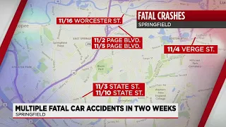 Springfield Police investigating sixth deadly crash in last two weeks