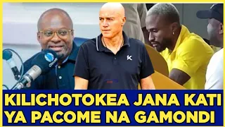 HIKI NDICHO KILICHOTOKEA JANA KWA PACOME ZOUZOUA NA KOCHA GAMONDI KABLA YA MECHI.