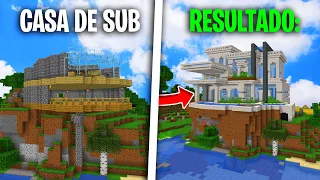 TRANSFORMÉ la MEJOR CASA de un SUB en MINECRAFT! 😎