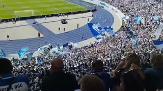 Hertha vs Kaiserslautern. Stimmung ist am kochen 💙🤍