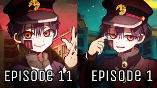 Jibaku Shounen Hanako kun Opening Comparison