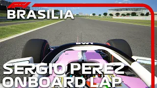 F1 2020 Autodromo Internacional Nelson Piquet (Brasilia) | Sergio Perez Onboard