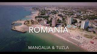 Romania -Mangalia Saturn Beach Tuzla Beach 4K View.