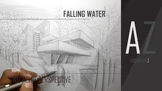 perspective Drawing/Two Point Perspective/Falling Water