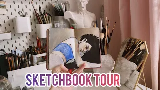 #11 sketchbook review  2019-2020 | inspiration, materials and arts