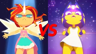 Ankha Dance VS Ankha but Sunset anime meme animation