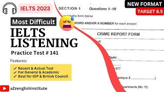 Practice the Latest IELTS Listening Test#141 with Answers 2023💥 #ielts #listening #english