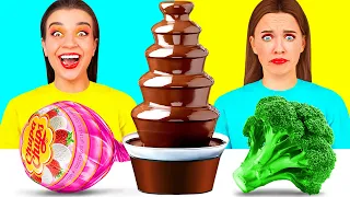 Desafío De Fuente De Chocolate | Momentos Divertidos por BooBoom Challenge