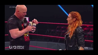 Stone Cold Steve Austin & Becky Lynch - WWE Raw - 3:16:2020