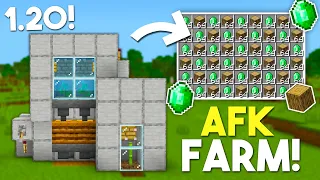 INFINITE Emerald & Wood Farm Tutorial in Minecraft Bedrock 1.20! (MCPE/Xbox/PS4/Nintendo Switch)