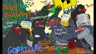 Godzilla KOTM | Godzilla's 66th Birthday Bash (Godzilla Comic Dub)