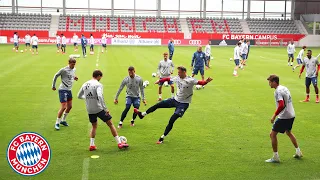 Gnabry, Thiago, Müller & Co. show their skills in Rondo training | FC Bayern