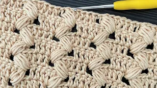SUPER EASY CROCHET STITCH WITH ONE THREAD