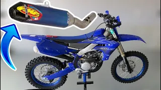 2022 Yamaha Yz250fx FMF Exhaust Install |  Does It Sound Better Than Stock?  FMF 4.1 RCT TITANIUM