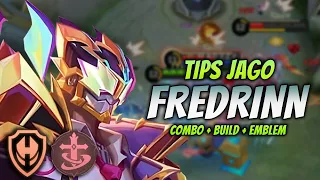 CARA MAIN FREDRINN EXP LANE ! BUILD & EMBLEM FREDRINN TERBARU 2023 ! | FREDRINN 1 HIT COMBO GAMEPLAY