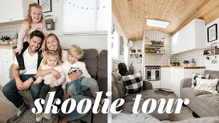 SKOOLIE TOUR:  Most whimsical, prettiest, kid-friendly bus you will ever see