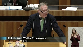 Walter Rosenkranz - kurze Debatte zu Anfragebeantwortung 10201 (AB) - 31.1.2017