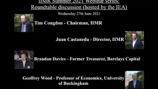 IIMR Summer 2021 webinar series: 'Roundtable discussion on inflation outlook for 2021 and 2022'.