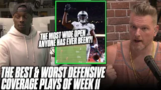 The Best And Worst Defensive Back Plays Of NFL Week 11 With Darius Butler | Pat McAfee Show