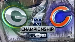 2010 NFC Championship Packers vs Bears NFL Primetime Highlights (Fox intro)