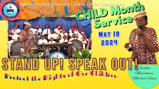 Bethel Sunday Morning Service May 19, 2024 "Child Month Service" Message by Missionary Marlene Hines