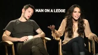 Jamie Bell and Genesis Rodriguez Talk About MAN ON A LEDGE!  I Love Them!