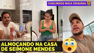 NA CASA DE SIMONE | CARLINHOS E LUCAS ALMOÇANDO NA CASA DE SIMONE MENDES 😲😲 | CARLINHOS MAIA 🌻