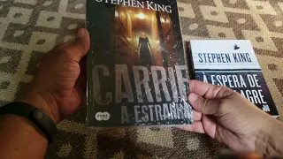 Unboxing "Carrie a estranha" e "À espera de um milagre"  Stephen King