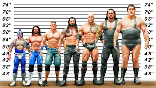 I Used The BEST Wrestler At EVERY Height In WWE 2K24!