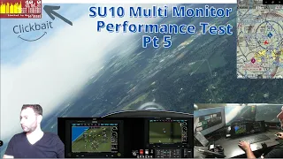 MSFS2020 Sim Update 10 - Multi Monitor FPS Testing in NYC (and BGM) Part 5