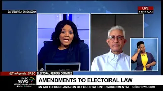 Discussion on the amendment of SA's Electoral Law: Mohammed Valli Moosa