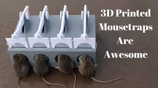 3D Printed Mousetraps Are Awesome! 3D Printed Mascall Spring Mousetrap with new 4 Hole Design.