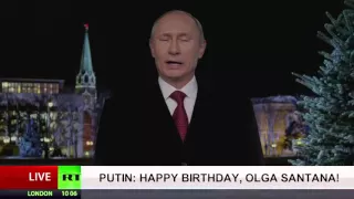 Happy Birthday wishes from Vladimir Putin . Поздравления с днём рождения от Владимира Путина