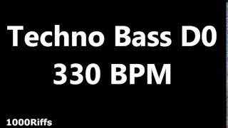 Techno Bass Metronome D0 : 330 BPM : Beats Per Minute