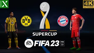 FIFA 23 - Borussia Dortmund vs Bayern Munich | SUPERCUP Final | Series X Gameplay [4K 60FPS]