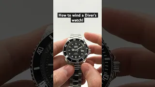 How to wind a Diver’s watch? How to wind a watch with a screw down crown