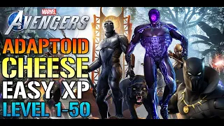 Marvel's Avengers: The BEST Way To Level Up FAST 1-50 Easy XP & Champion Levels (Apadtoid Cheese)