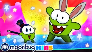 Cut The Rope! Om Nom - MAGIC SHOW FAIL! | ABC 123 Moonbug Kids | Fun Cartoons | Learning Rhymes