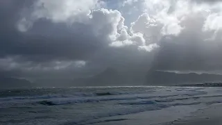 Long Beach Kommetjie just after the storm on a August day in Cape Town