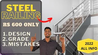 Stainless Steel Design and price for stair with Rate per running feet || How to choose contractor