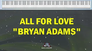 Bryan Adams - ALL FOR LOVE (Karaoke Lyrics)